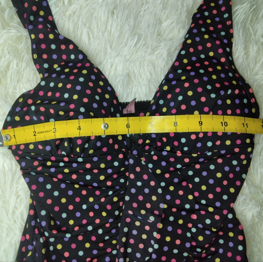 Vtg Victoria's Secret Sexy Little Thing Multi-Colored Polka Dot Dress Size S - Picture 11 of 14